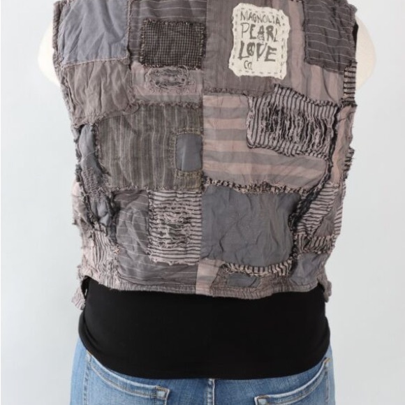 Magnolia Pearl Black and Gray Patchwork Nikha Vest - Picture 10 of 10